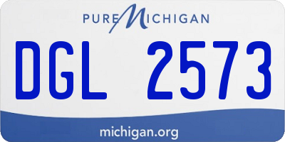 MI license plate DGL2573