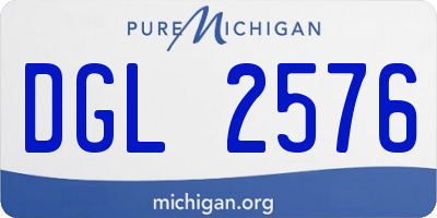 MI license plate DGL2576