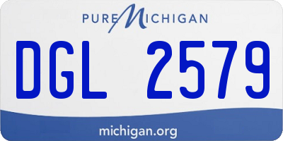 MI license plate DGL2579