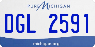 MI license plate DGL2591