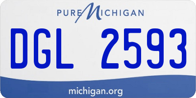 MI license plate DGL2593