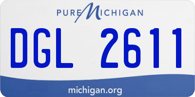 MI license plate DGL2611