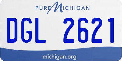 MI license plate DGL2621