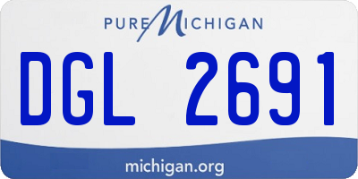 MI license plate DGL2691