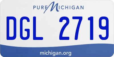 MI license plate DGL2719