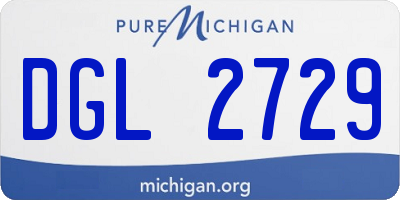 MI license plate DGL2729