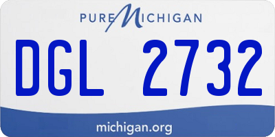 MI license plate DGL2732
