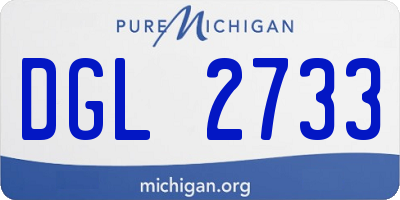 MI license plate DGL2733