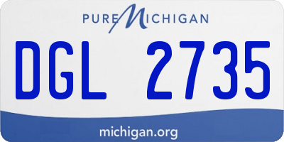MI license plate DGL2735