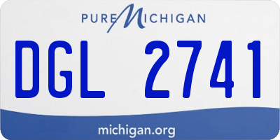 MI license plate DGL2741