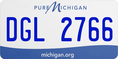 MI license plate DGL2766