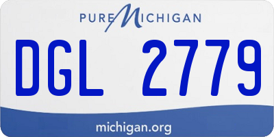 MI license plate DGL2779