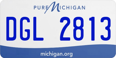 MI license plate DGL2813