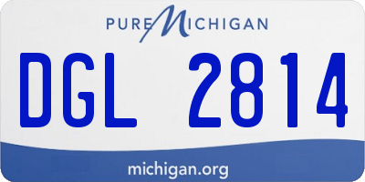MI license plate DGL2814