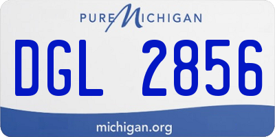 MI license plate DGL2856