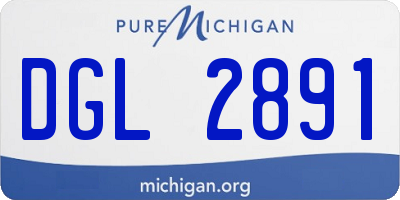 MI license plate DGL2891