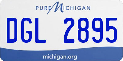 MI license plate DGL2895