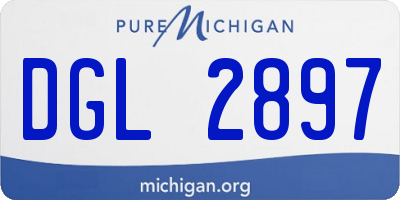 MI license plate DGL2897