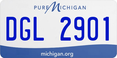 MI license plate DGL2901