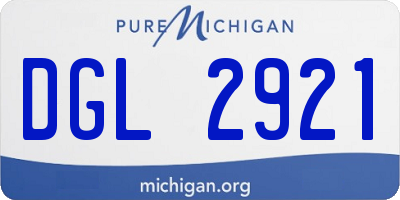 MI license plate DGL2921