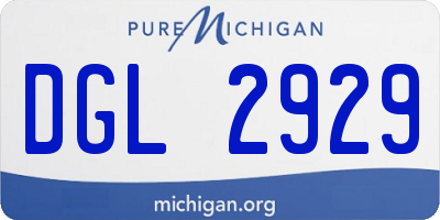 MI license plate DGL2929