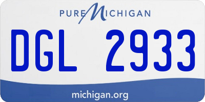 MI license plate DGL2933