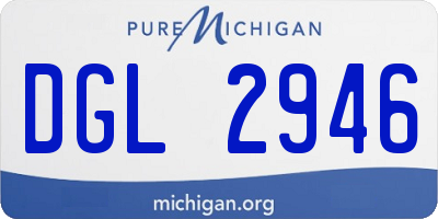 MI license plate DGL2946