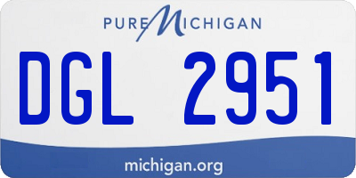 MI license plate DGL2951