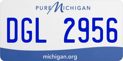 MI license plate DGL2956