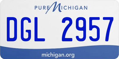 MI license plate DGL2957