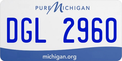 MI license plate DGL2960