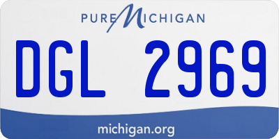 MI license plate DGL2969