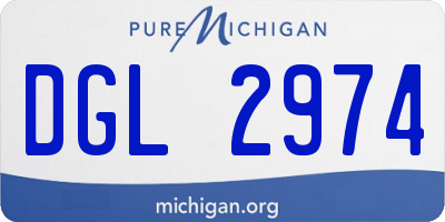 MI license plate DGL2974