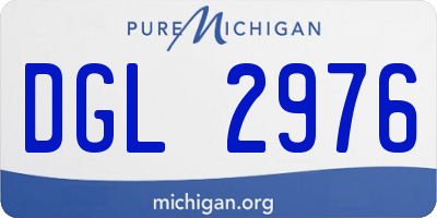 MI license plate DGL2976
