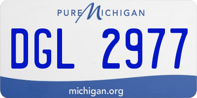 MI license plate DGL2977