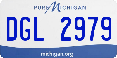 MI license plate DGL2979