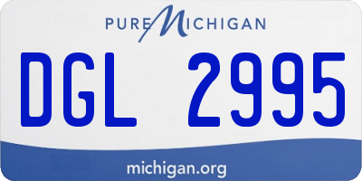 MI license plate DGL2995