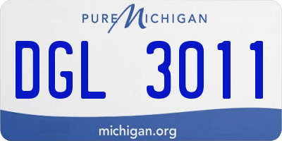 MI license plate DGL3011