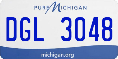 MI license plate DGL3048
