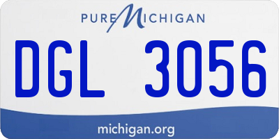 MI license plate DGL3056