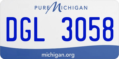 MI license plate DGL3058