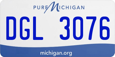 MI license plate DGL3076