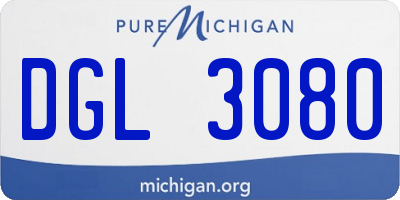 MI license plate DGL3080