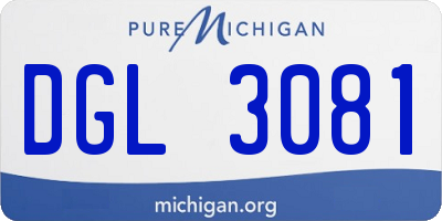MI license plate DGL3081