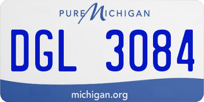 MI license plate DGL3084