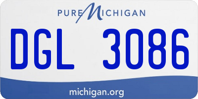 MI license plate DGL3086