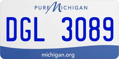 MI license plate DGL3089