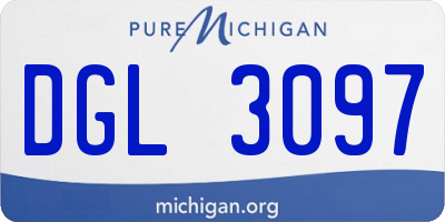 MI license plate DGL3097