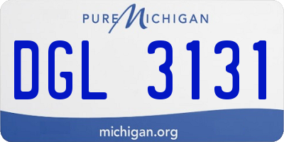 MI license plate DGL3131