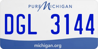 MI license plate DGL3144